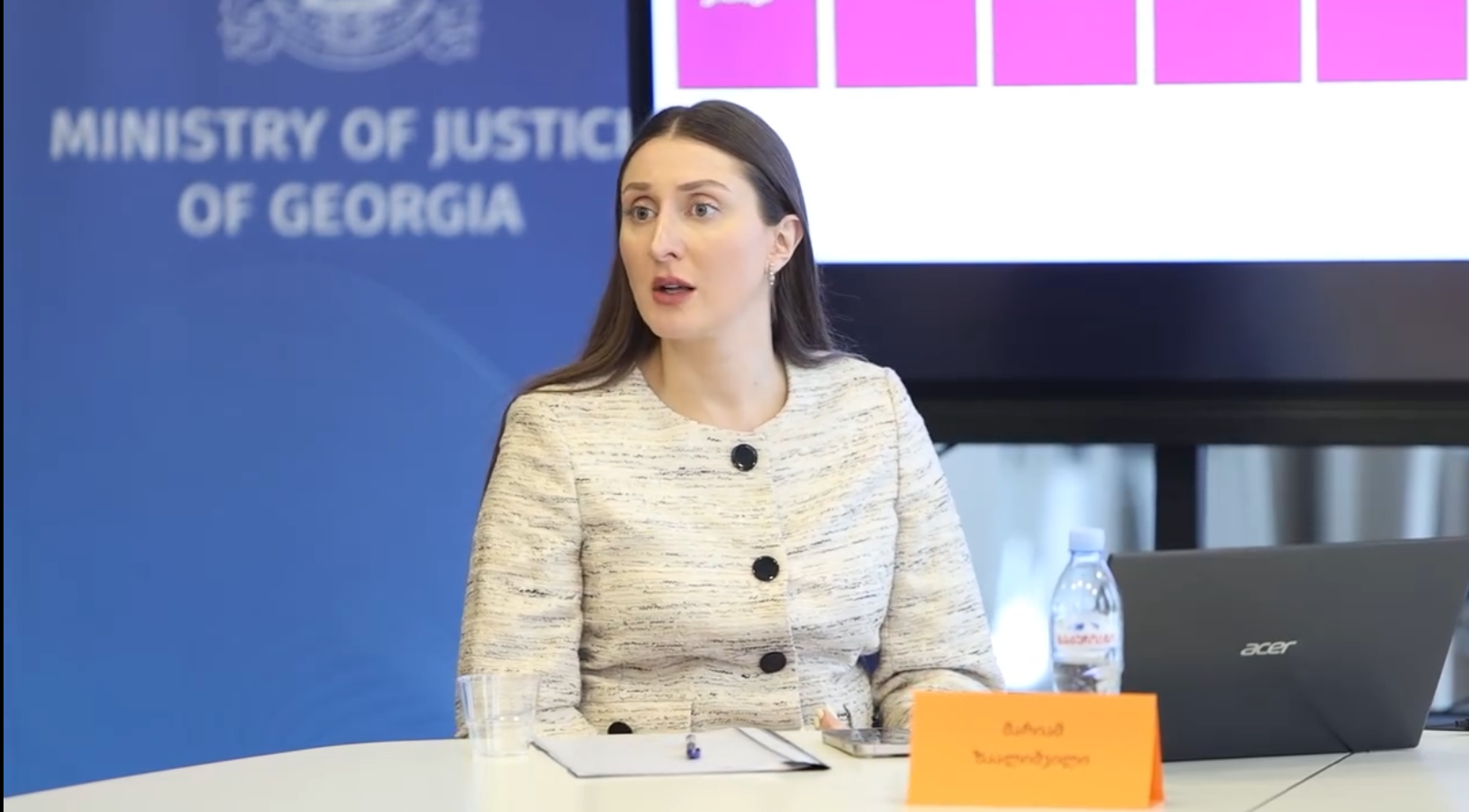 Mariam Zaalishvili has conducted training for internal auditors of the Ministry of Justice