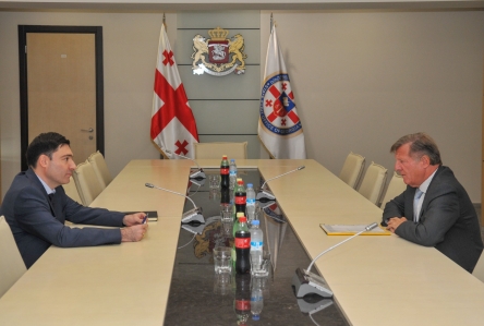 საქართველოში ევროკავშირის ელჩი იანოშ ჰერმანი გენერალურ აუდიტორს შეხვდა