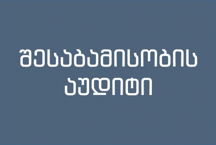 ქ. თბილისის მერიის მიერ 2009-2011 წლებში ქალაქის სატრანსპორტო ინფრასტრუქტურის მოწესრიგების ღონისძიებების ფარგლებში გაწეული საქმიანობის შესაბამისობის აუდიტის ანგარიში