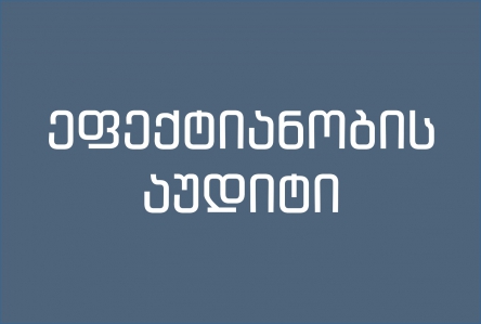 წამლის და ფარმაცევტული საქმიანობის სახელმწიფო რეგულირების ეფექტიანობის აუდიტი