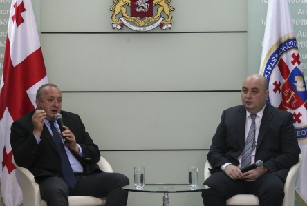 Meeting of the President of Georgia with the Auditor General of the State Audit Office